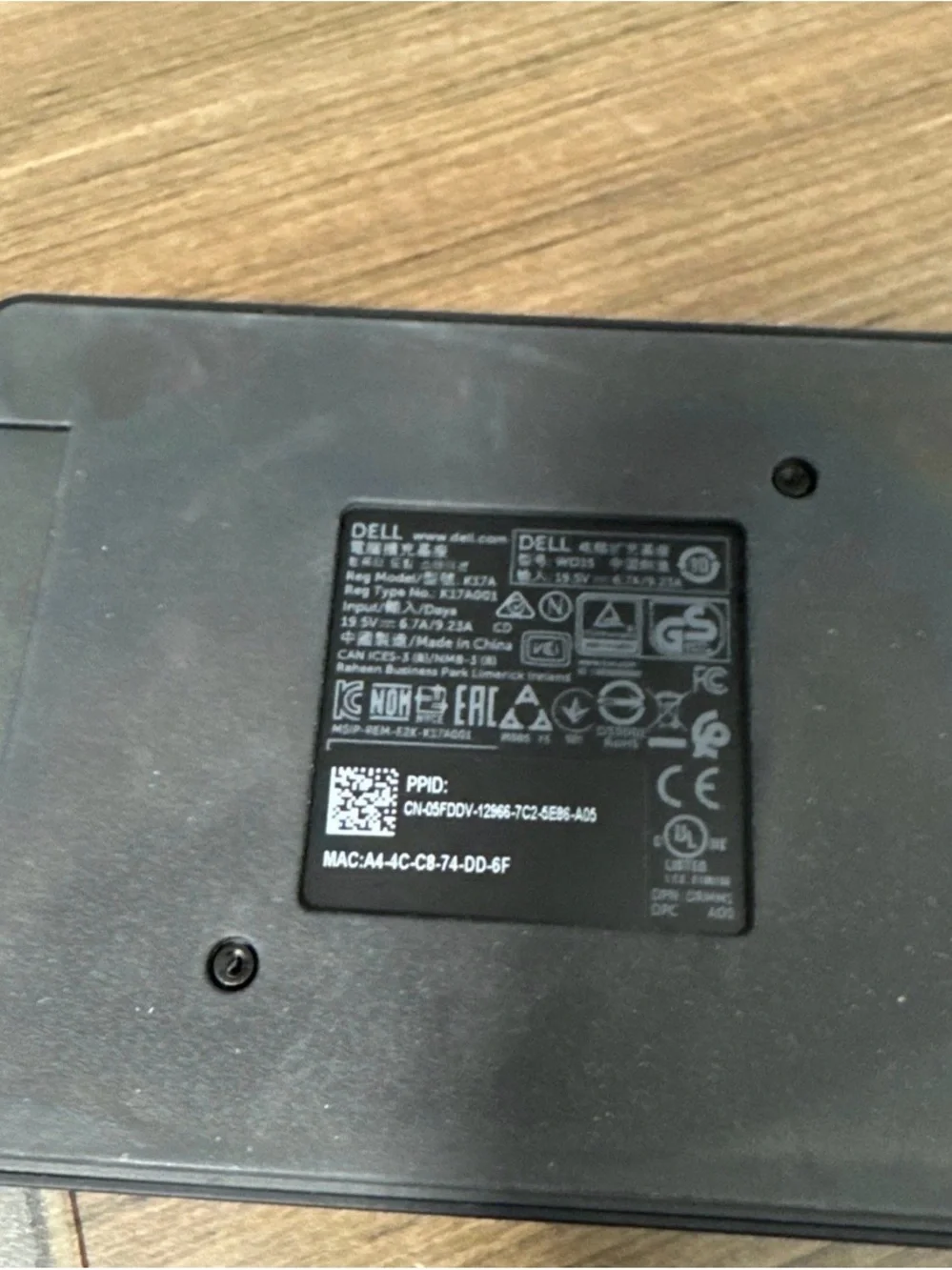 Dell Black USB-C Docking Hub with Multiple Ports
